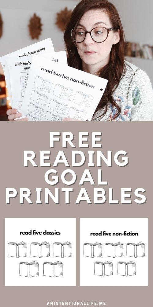 Reading Goals Free Printables