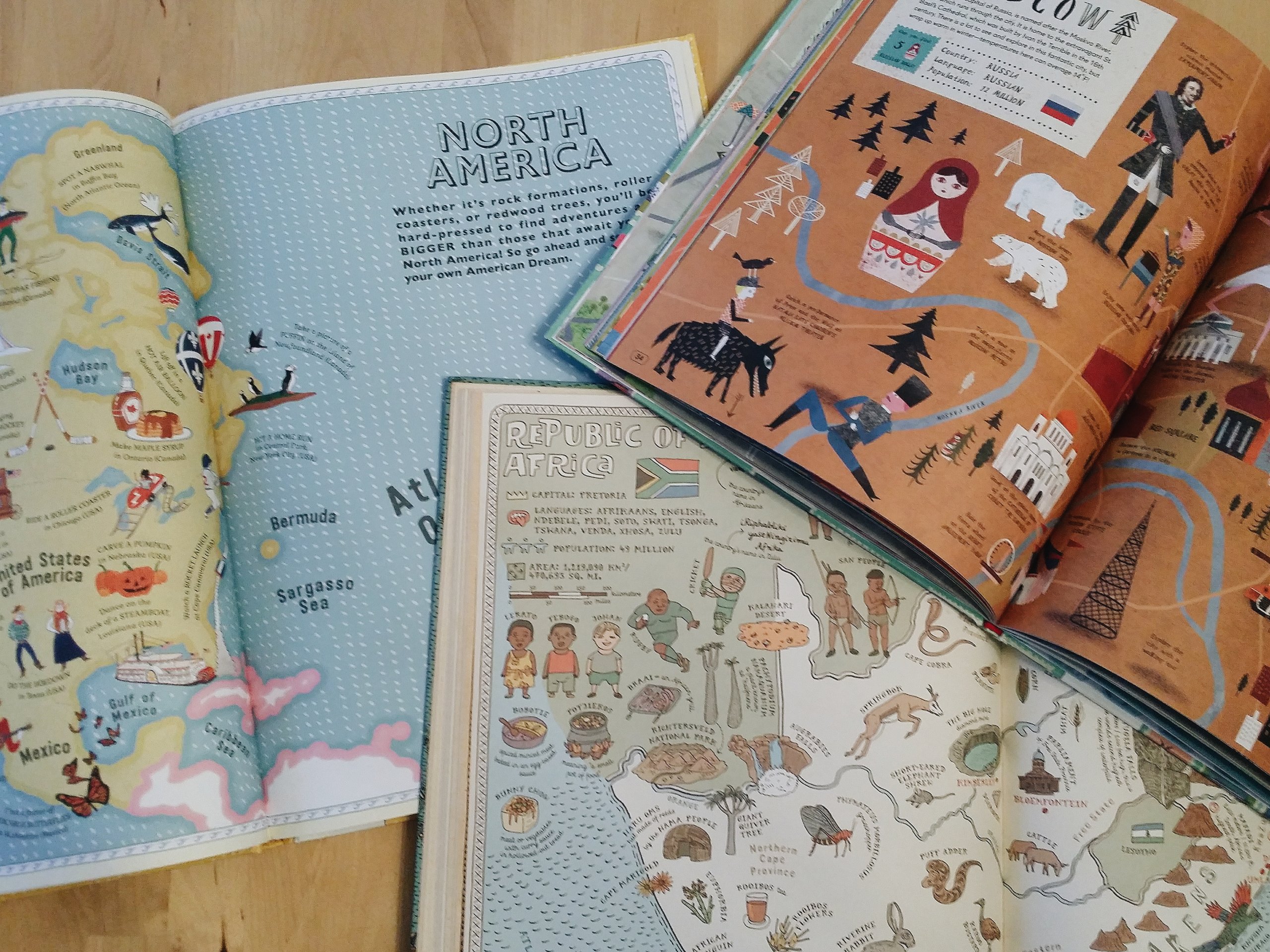 6 Beautiful Books, Maps and Atlases for kids. A great way to introduce a love for geography in kids.